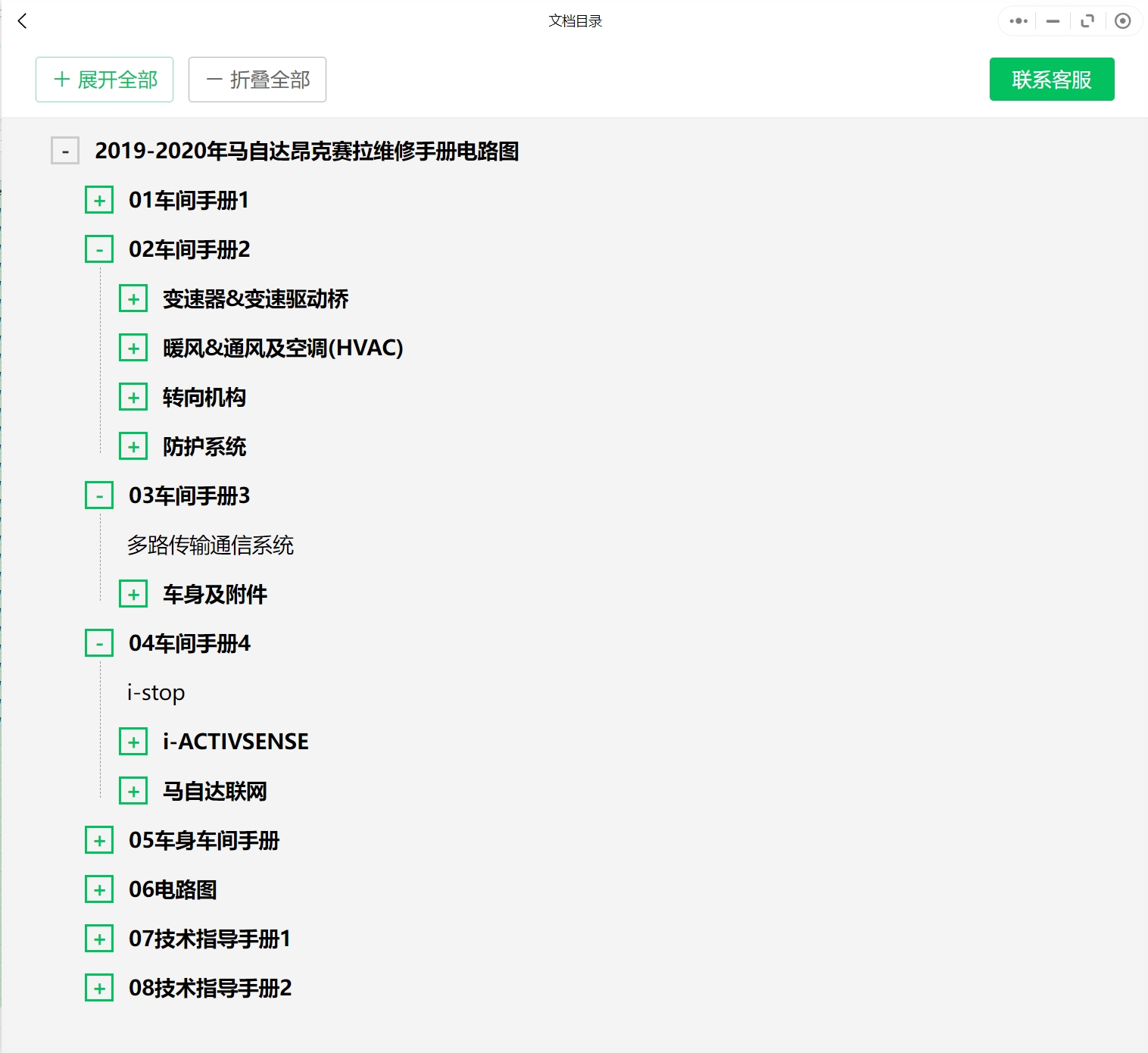 2002-2020年馬自達汽車維修手冊和電路圖[資料更新]